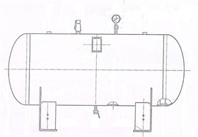 卧式储气罐--分气包分气缸--非标储气罐定制-配图